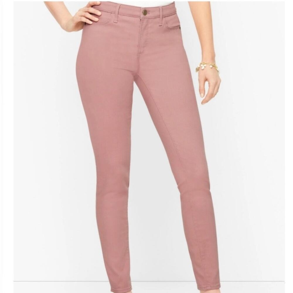 Talbots Flawless High Waist Jegging Ankle Pink Mauve Size 8